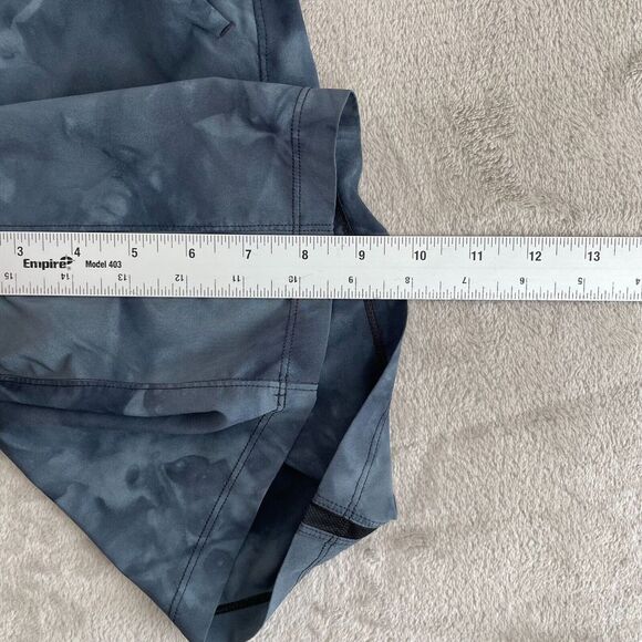 Lululemon Pace Breaker Short Medium Linerless 9" Diamond Dye Blue Charcoal Black - Picture 8 of 9